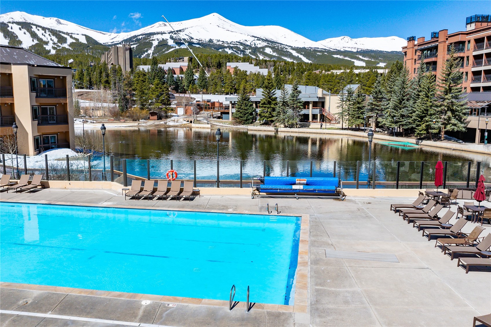 600 Columbine Road, Unit 5310 Breckenridge, CO 80424 - Photo 35 of 38 a view of a lake with a house