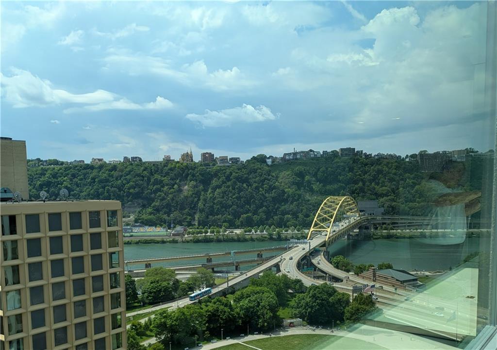 320 Fort Duquesne Boulevard, Unit 24M Pittsburgh, PA 15222 - Photo 31 of 40 a view of a lake with a yard