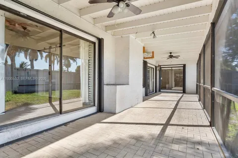 a view of a backyard with a garden