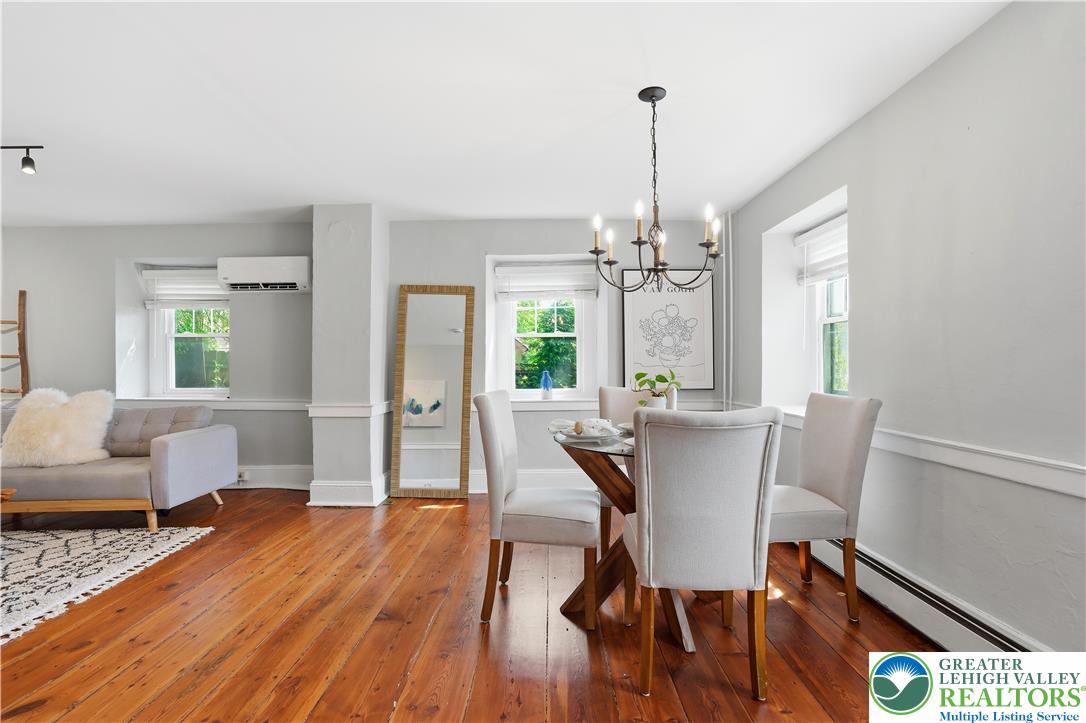 2014 Linden Street Bethlehem, PA 18017 - Photo 10 of 85 Warm hardwood flooring flows throughout this naturally illuminated open-concept dining area and adjacent living space.