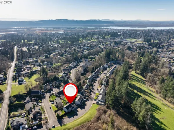 an aerial view of multiple house