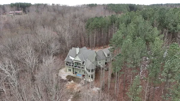 a backyard of a house