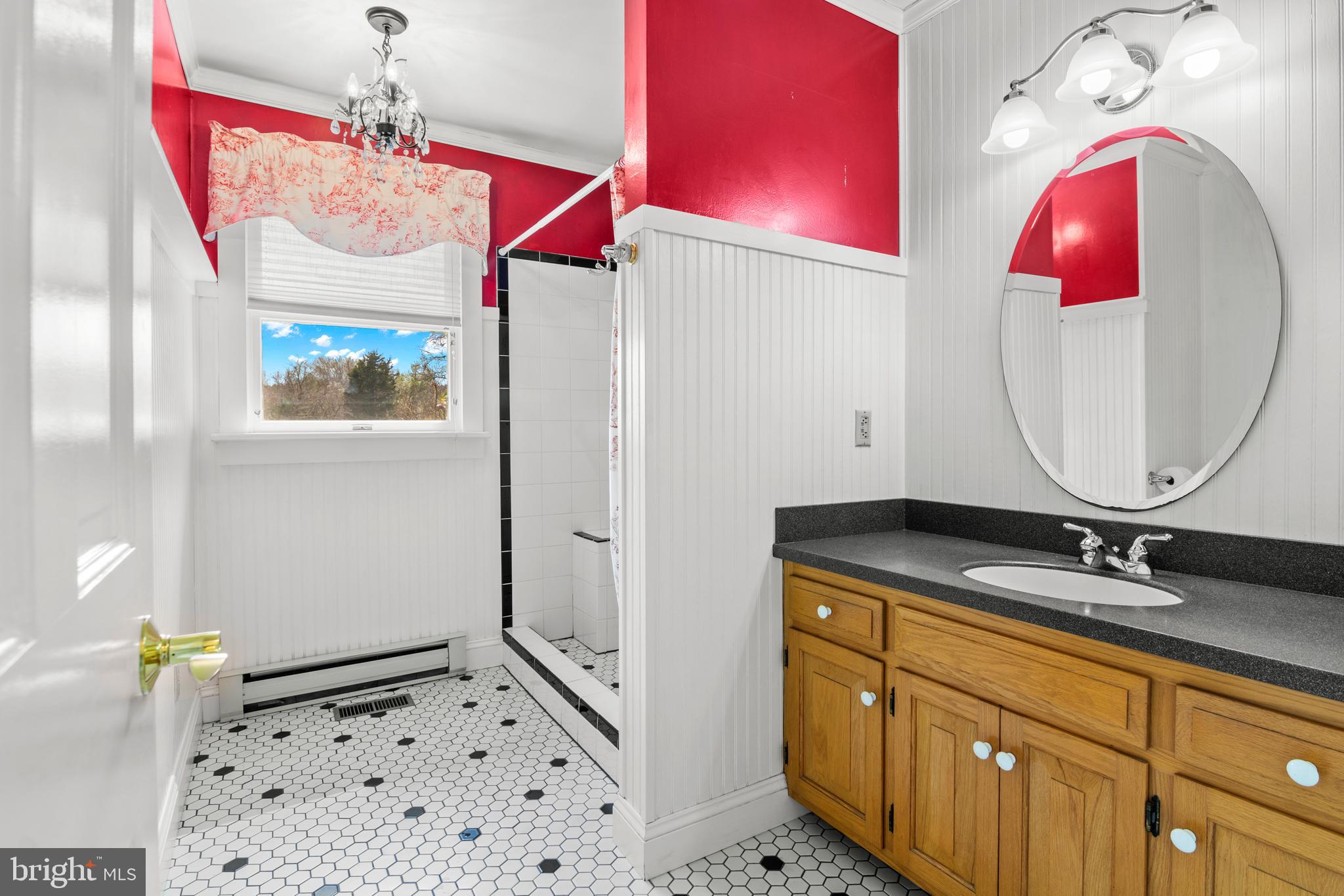 22539 Indian Point Road Bozman, MD 21612 - Photo 22 of 66 a bathroom with a sink mirror and vanity