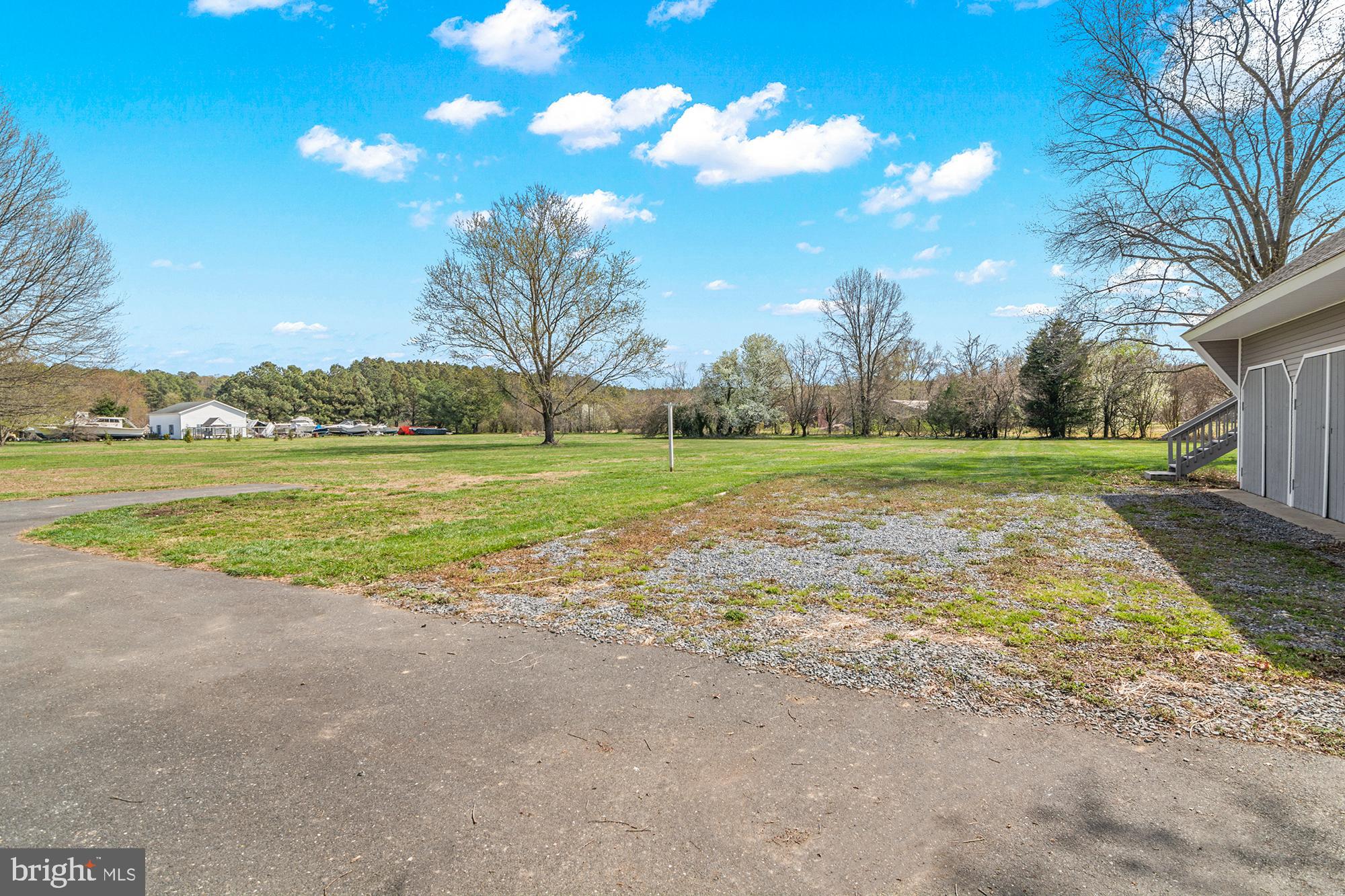 22539 Indian Point Road Bozman, MD 21612 - Photo 47 of 66 a view of a big yard with palm trees