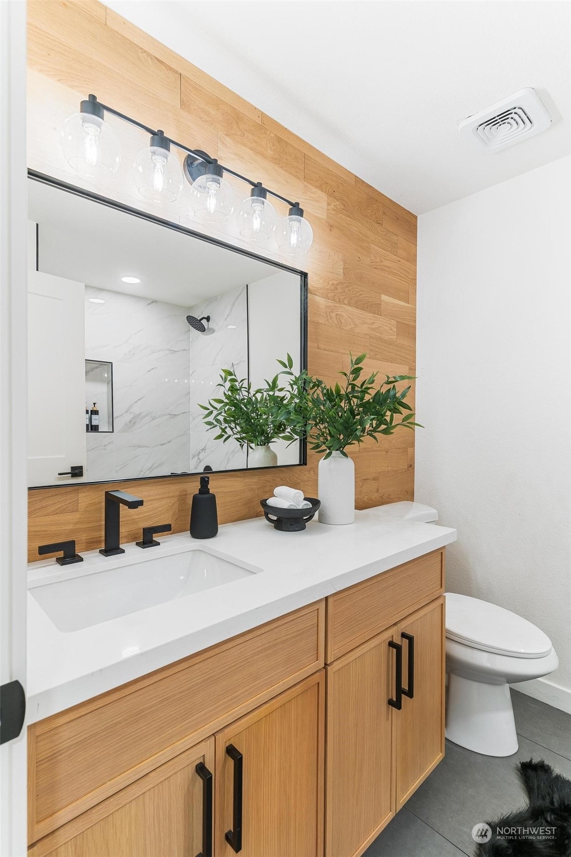 302 225th Street Southwest Bothell, WA 98021 - Photo 14 of 39 a kitchen with a potted plant on the counter and cabinets