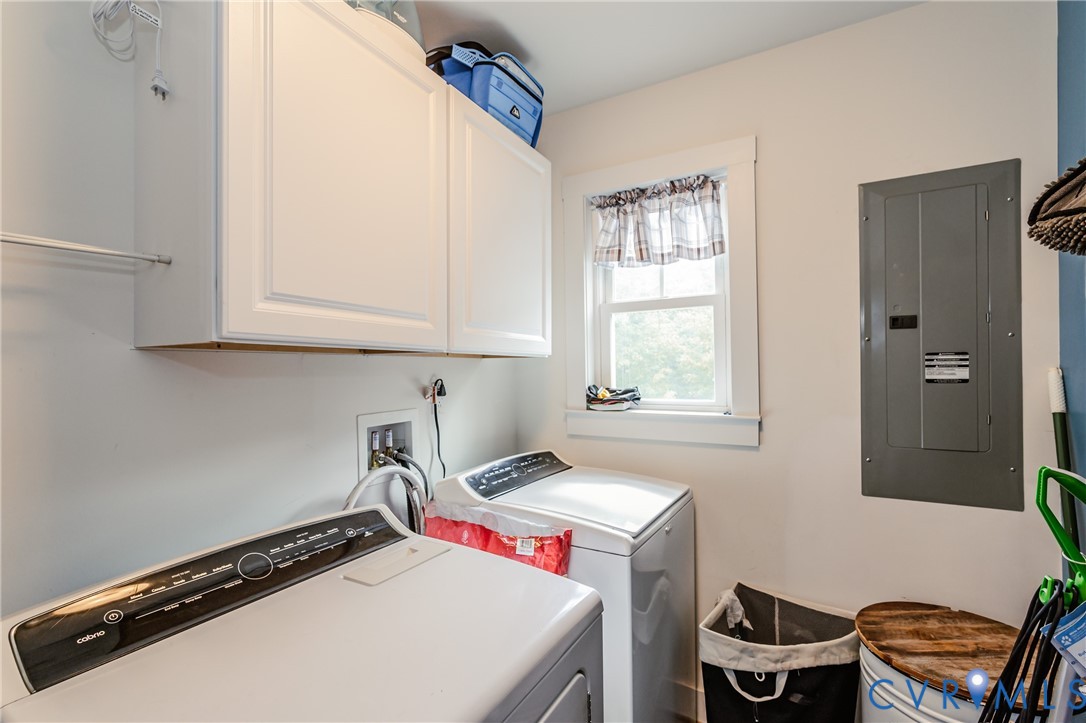 915 Manchester Road Bumpass, VA 23024 - Photo 33 of 49 a storage room with washer and dryer