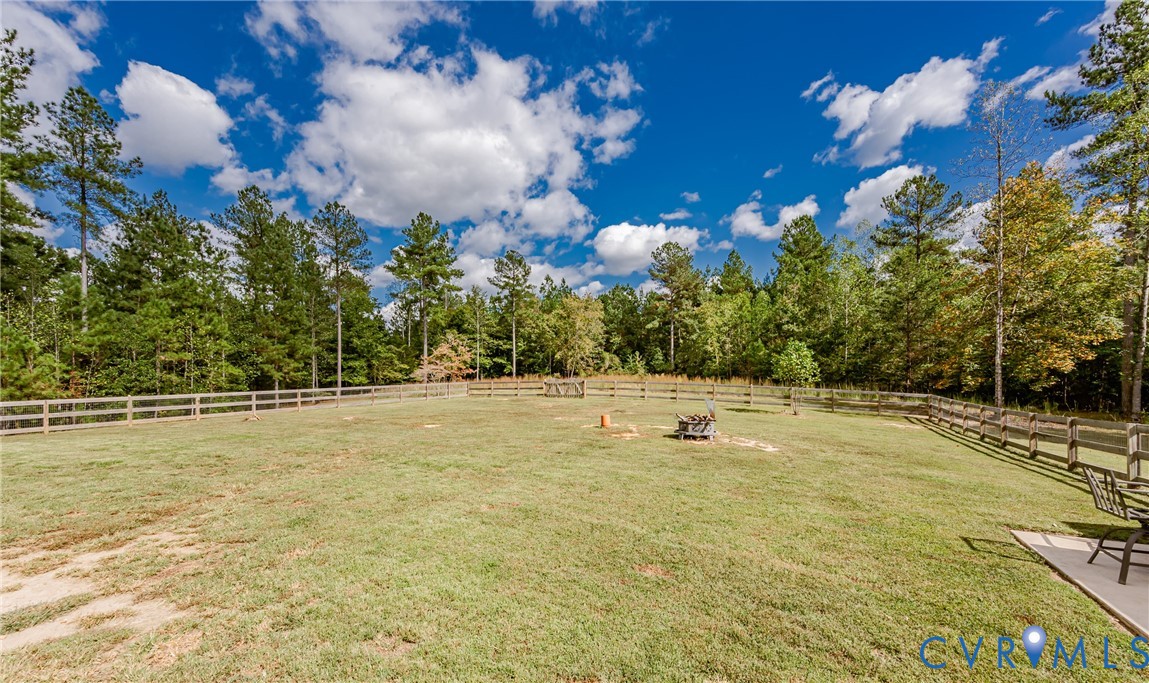 915 Manchester Road Bumpass, VA 23024 - Photo 40 of 49 a view of a swimming pool with an outdoor space and seating area