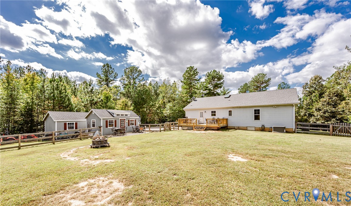 915 Manchester Road Bumpass, VA 23024 - Photo 42 of 49 a view of a house with swimming pool and sitting area