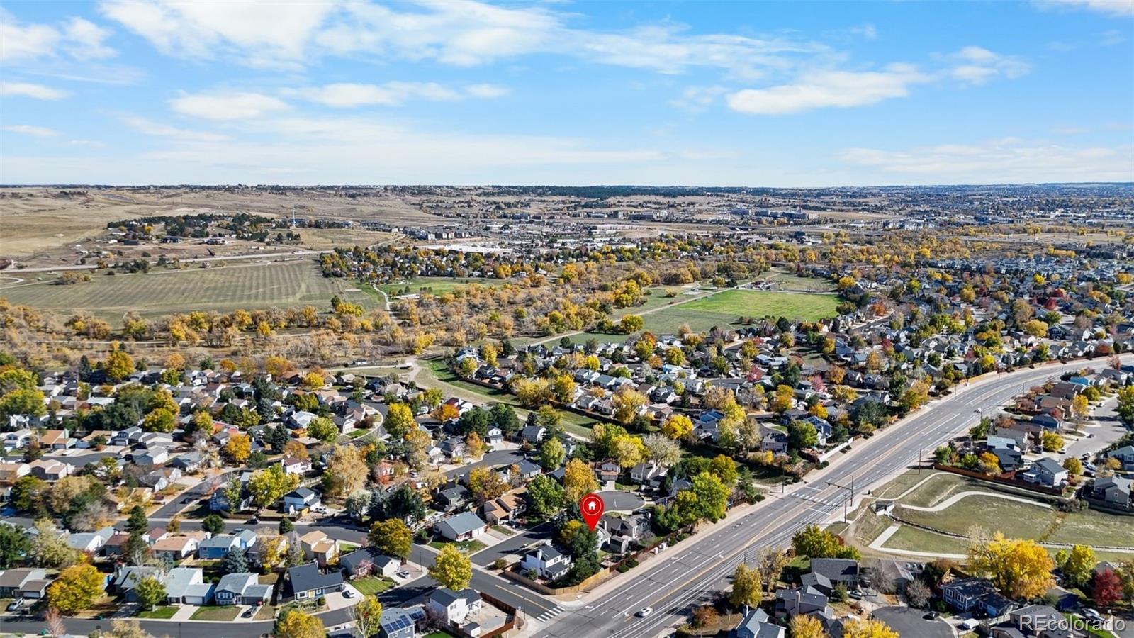 8567 Rabbitbrush Way Parker, CO 80134 - Photo 44 of 46 an aerial view of a city