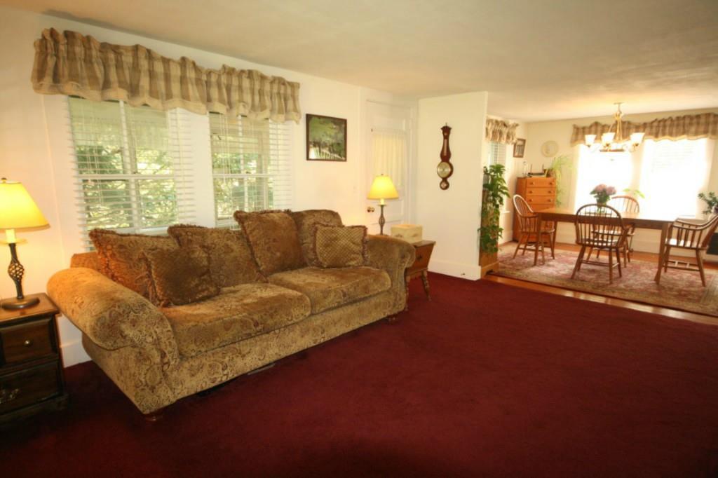 37 Back Narrows Road Boothbay, ME 04537 - Photo 9 of 20 The living room, with carpet over...