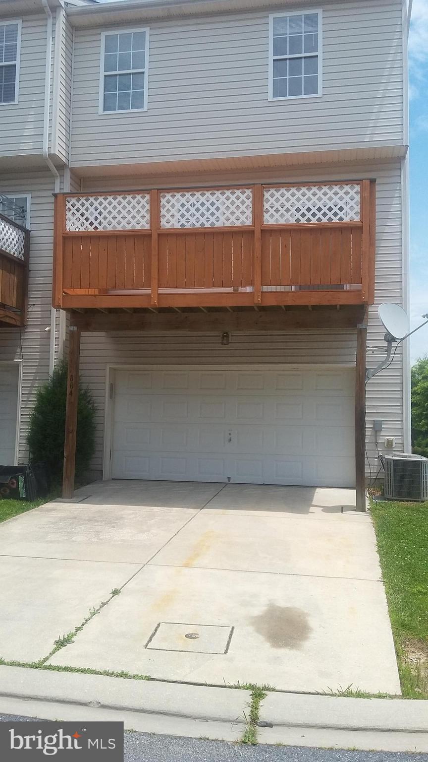 804 Lowe Road Middle River, MD 21220 - Photo 27 of 27 Rear of townhouse with access to two car garage