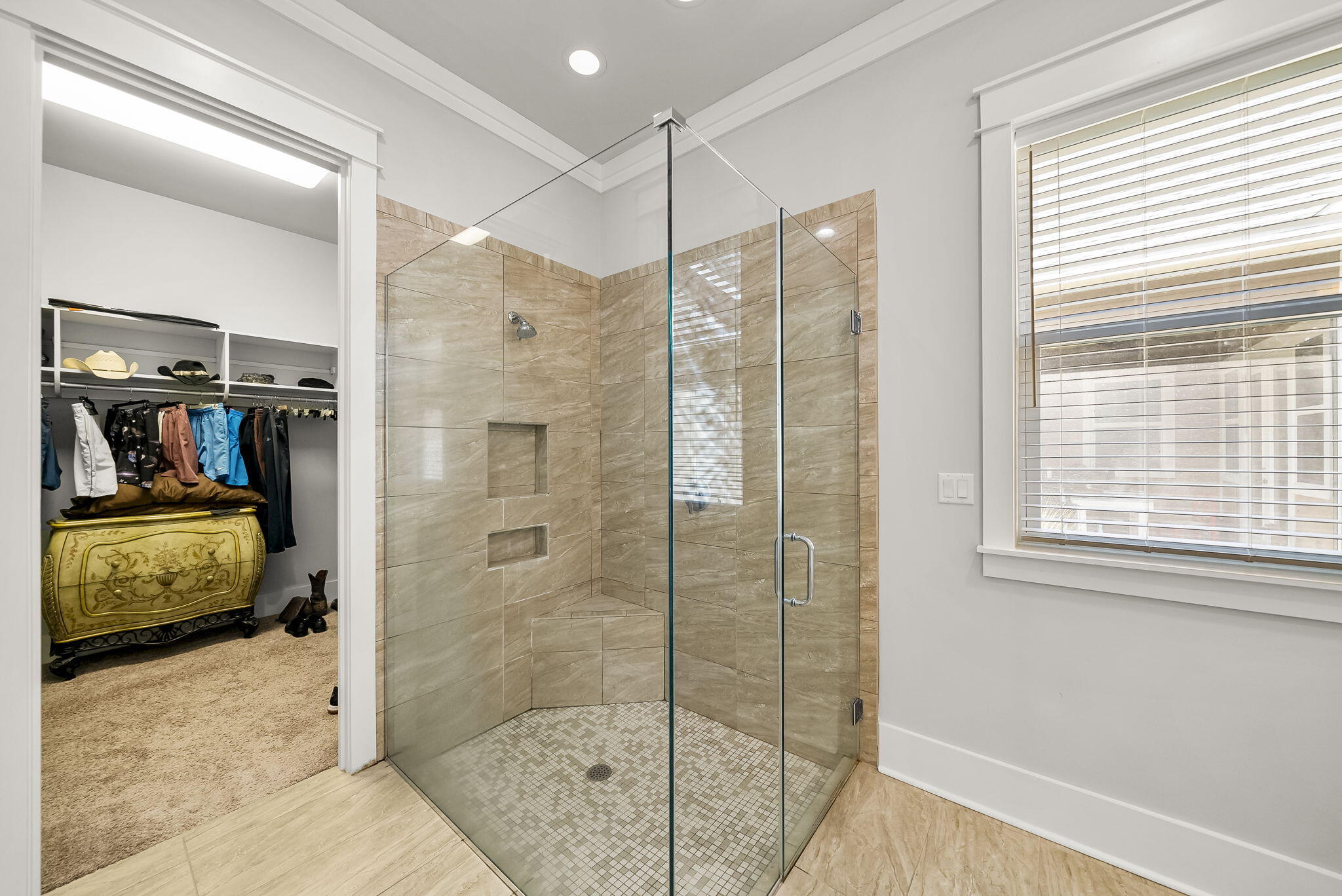 209 Blakely Drew Boulevard Santa Rosa Beach, FL 32459 - Photo 22 of 45 a bathroom with a shower and a sink