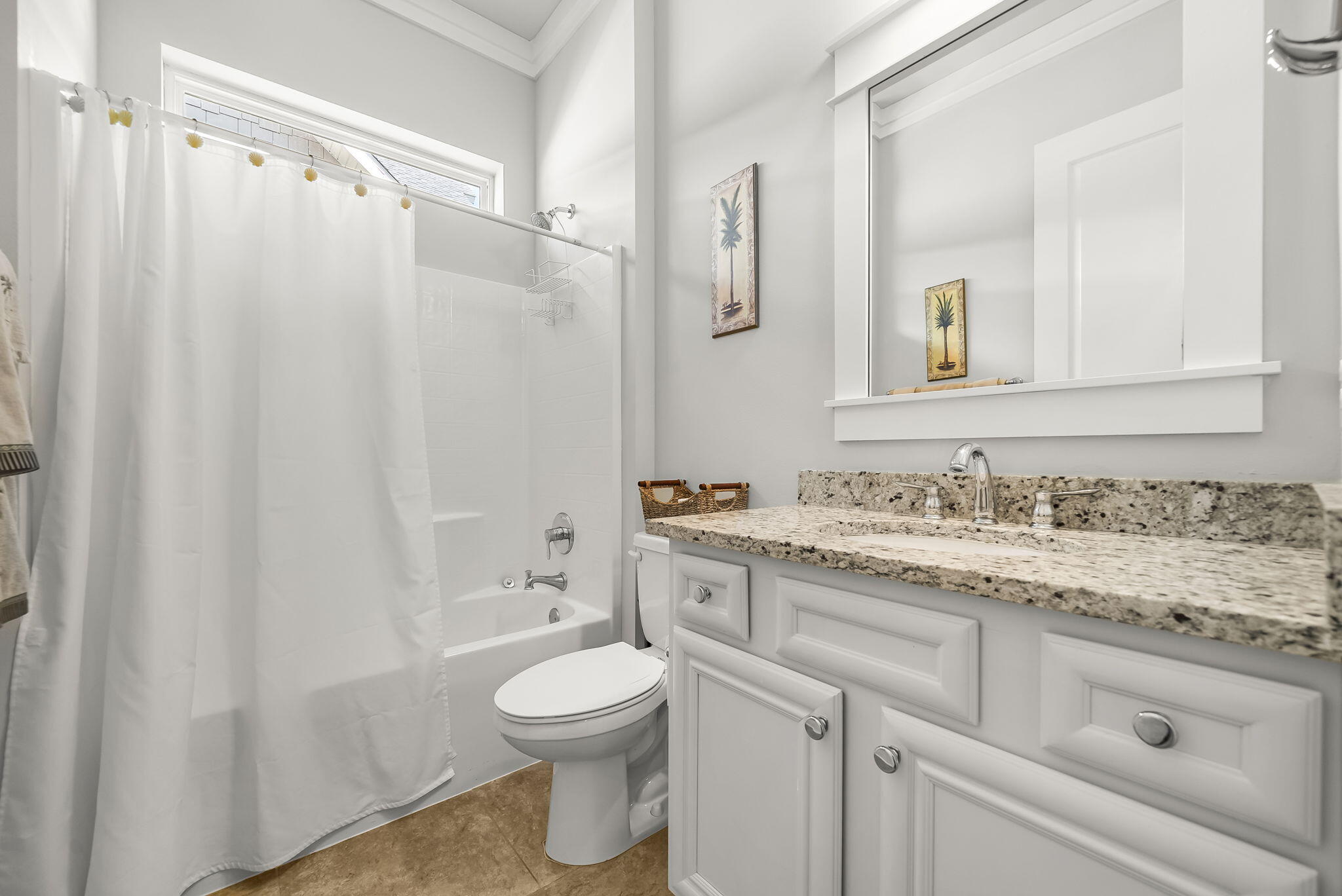 209 Blakely Drew Boulevard Santa Rosa Beach, FL 32459 - Photo 25 of 45 a bathroom with a granite countertop sink toilet and shower