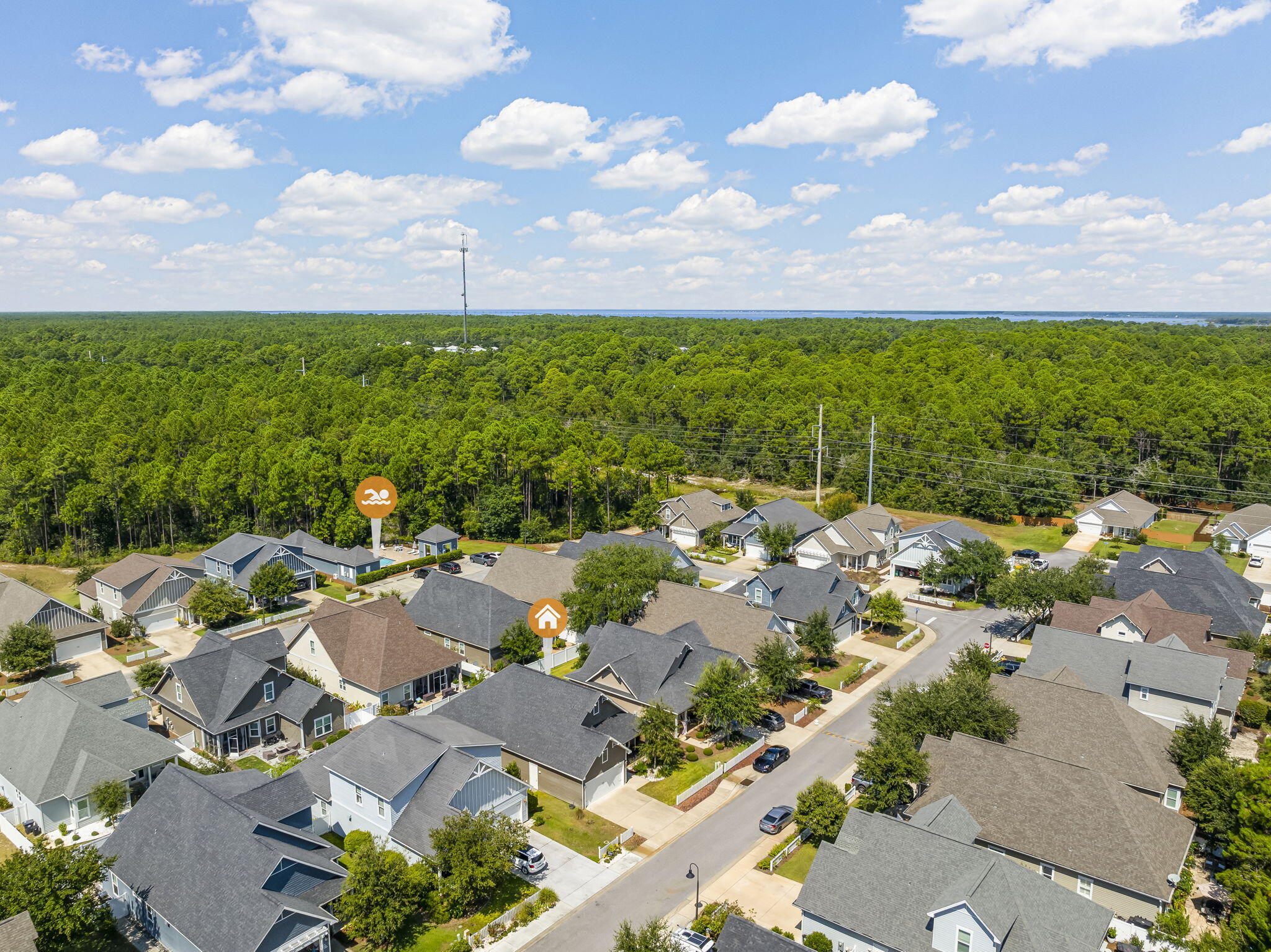 209 Blakely Drew Boulevard Santa Rosa Beach, FL 32459 - Photo 45 of 45 a picture of city view with lot of green space