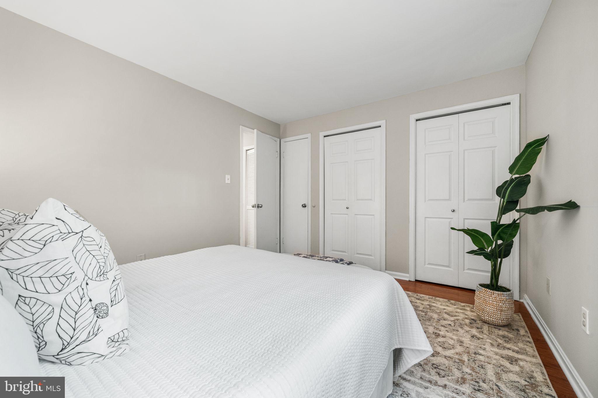 4931 7th Road South, Unit 4931 Arlington, VA 22204 - Photo 20 of 25 a bedroom with a bed and a potted plant