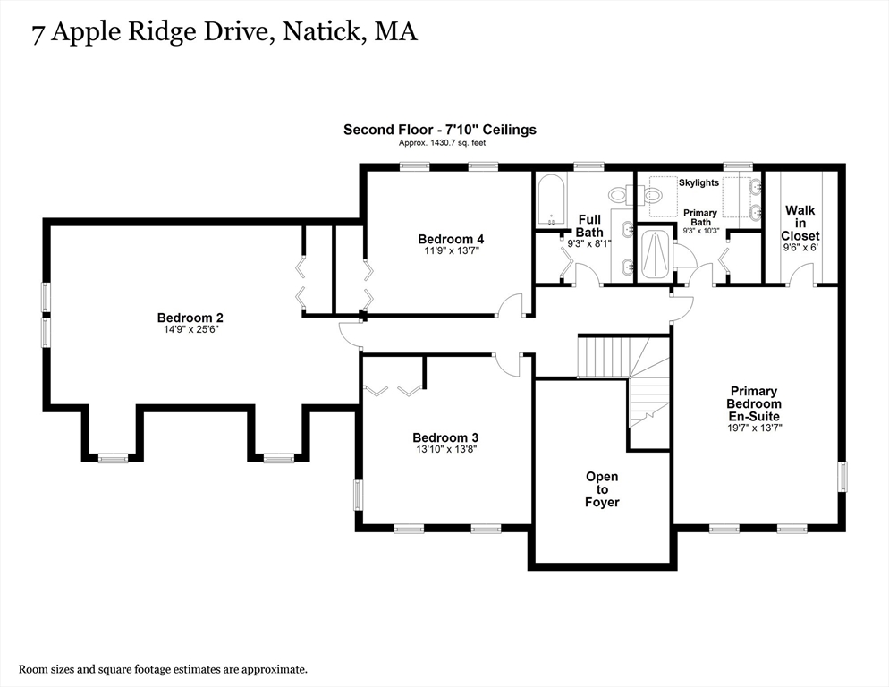 7 Apple Ridge Drive Natick, MA 01760 - Photo 42 of 42 a picture of a floor plan