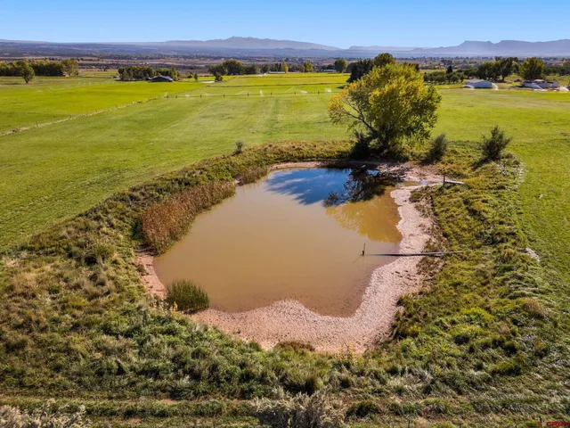 a view of an ocean and mountain