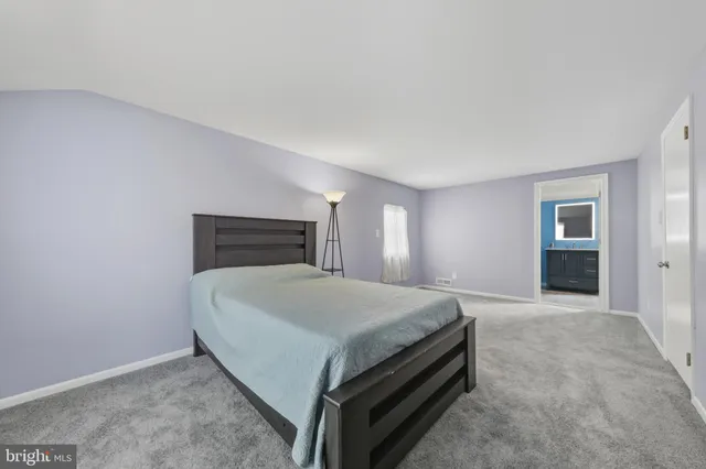 a bathroom with a sink vanity mirror and toilet