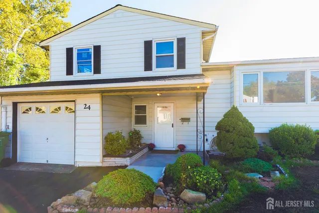 a front view of a house