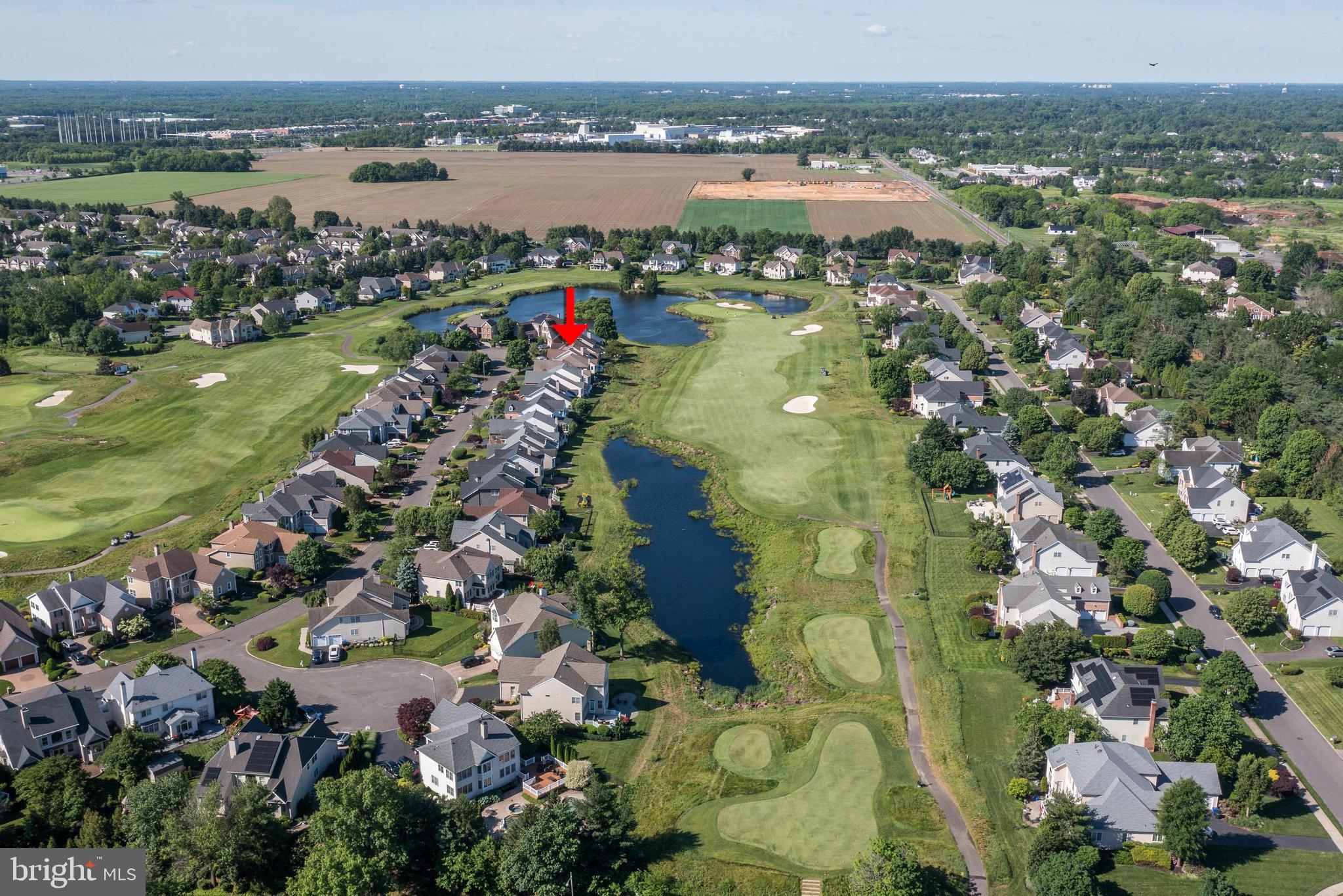 130 Augusta Drive Moorestown, NJ 08057 - Photo 35 of 36 a view of a lake with a city