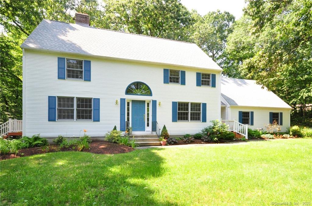 195 Old Post Road Tolland, CT 06084 - Photo 1 of 1 a front view of house with yard and green space