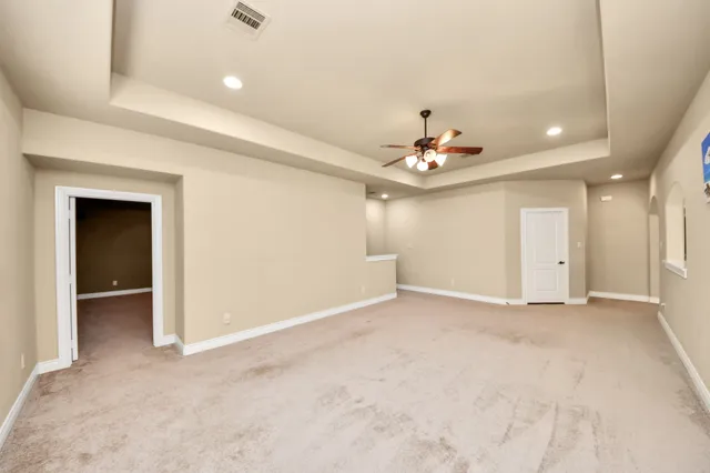 a view of an empty room