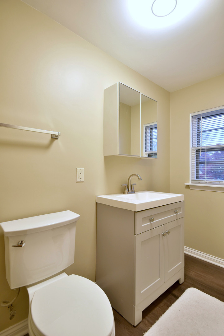 632 Bryan Street Elmhurst, IL 60126 - Photo 21 of 33 a bathroom with a sink a toilet and mirror