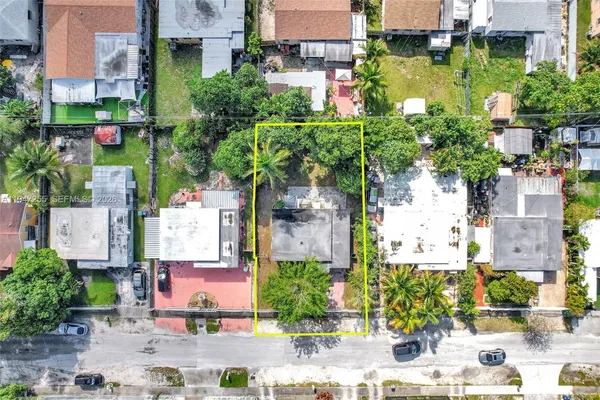 a aerial view of multiple house