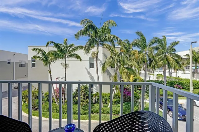 a view of a balcony with lake view