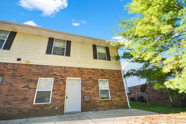 a front view of a house