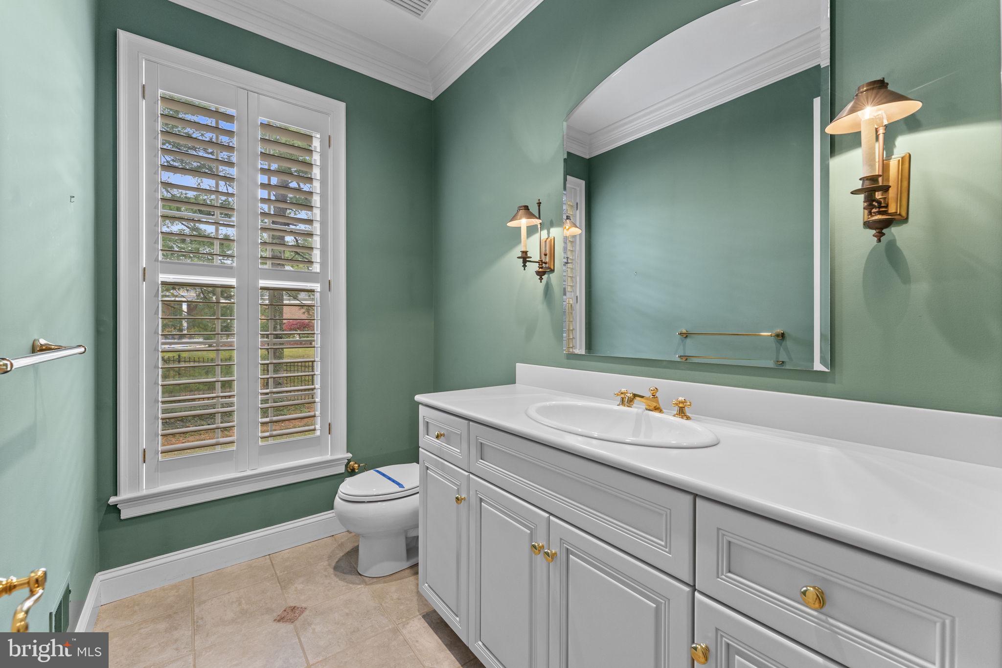841 Mt Moro Road Villanova, PA 19085 - Photo 23 of 63 a bathroom with a sink a toilet and a window