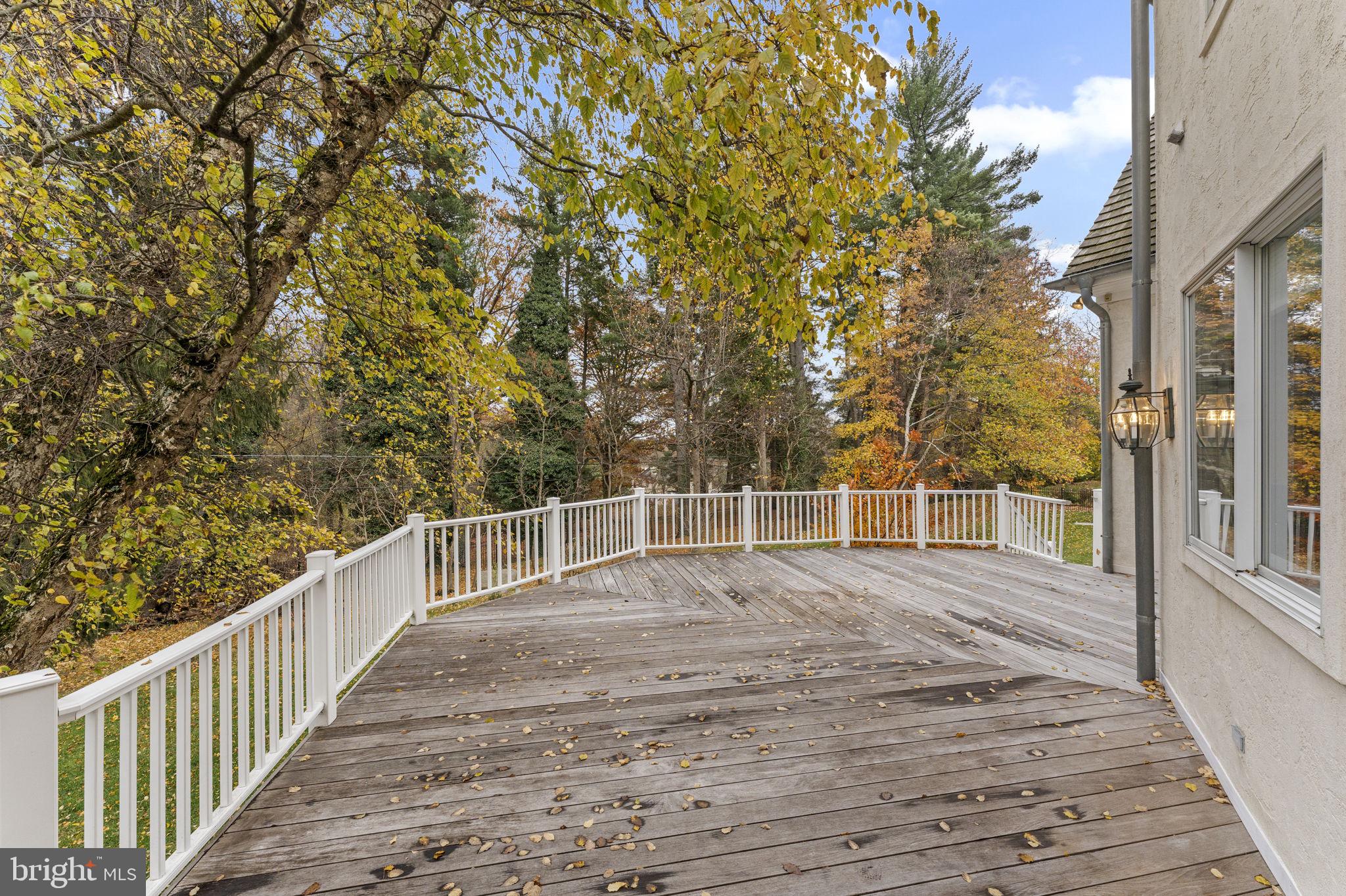 841 Mt Moro Road Villanova, PA 19085 - Photo 45 of 63 Rear mahogany deck.