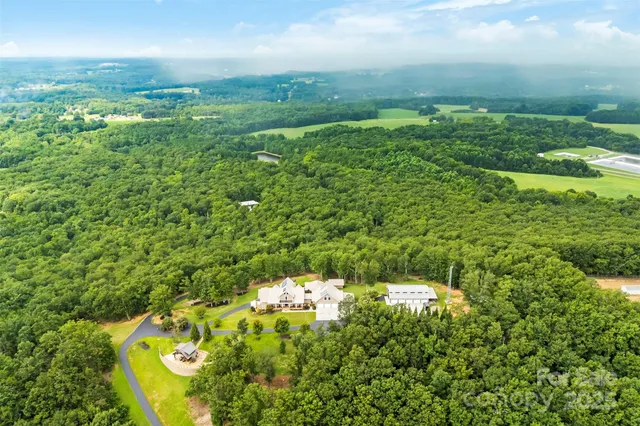 a view of a garden with an outdoor space