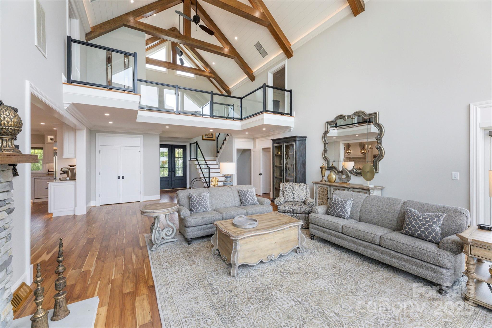 605 Recore Rdg Road Bessemer City, NC 28016 - Photo 10 of 48 a living room with furniture and a chandelier