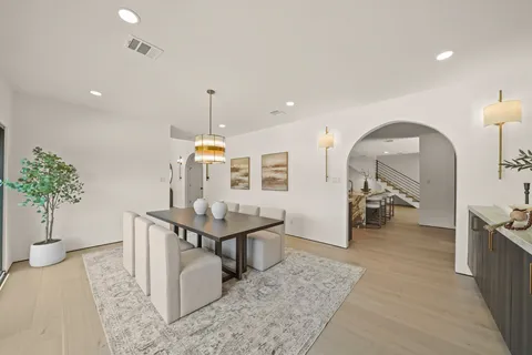 a view of a livingroom with furniture