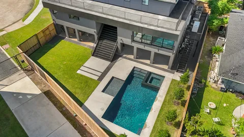 a view of an outdoor space with seating area