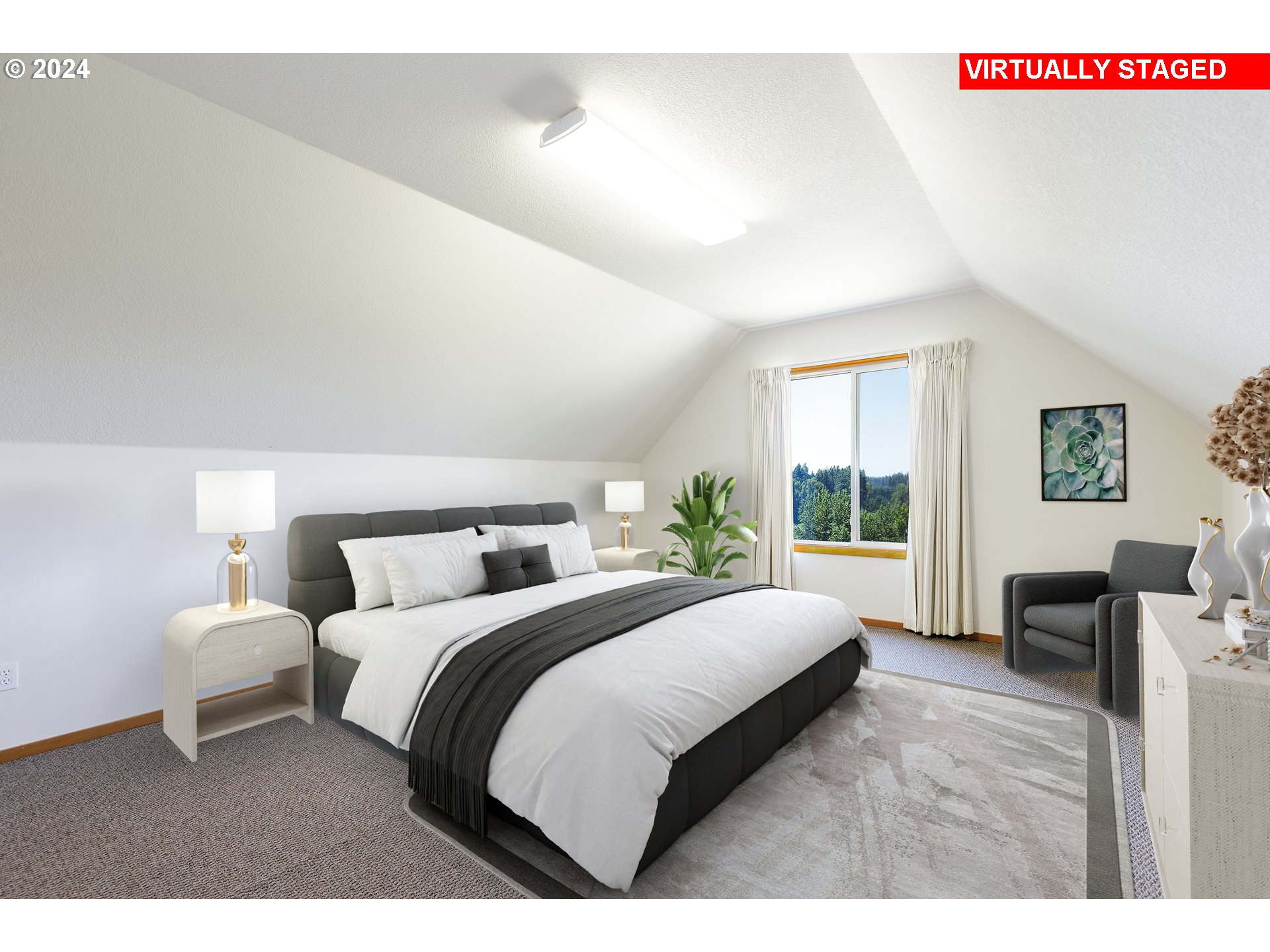 10202 South New Era Road Canby, OR 97013 - Photo 28 of 48 a bedroom with a large bed and a large window