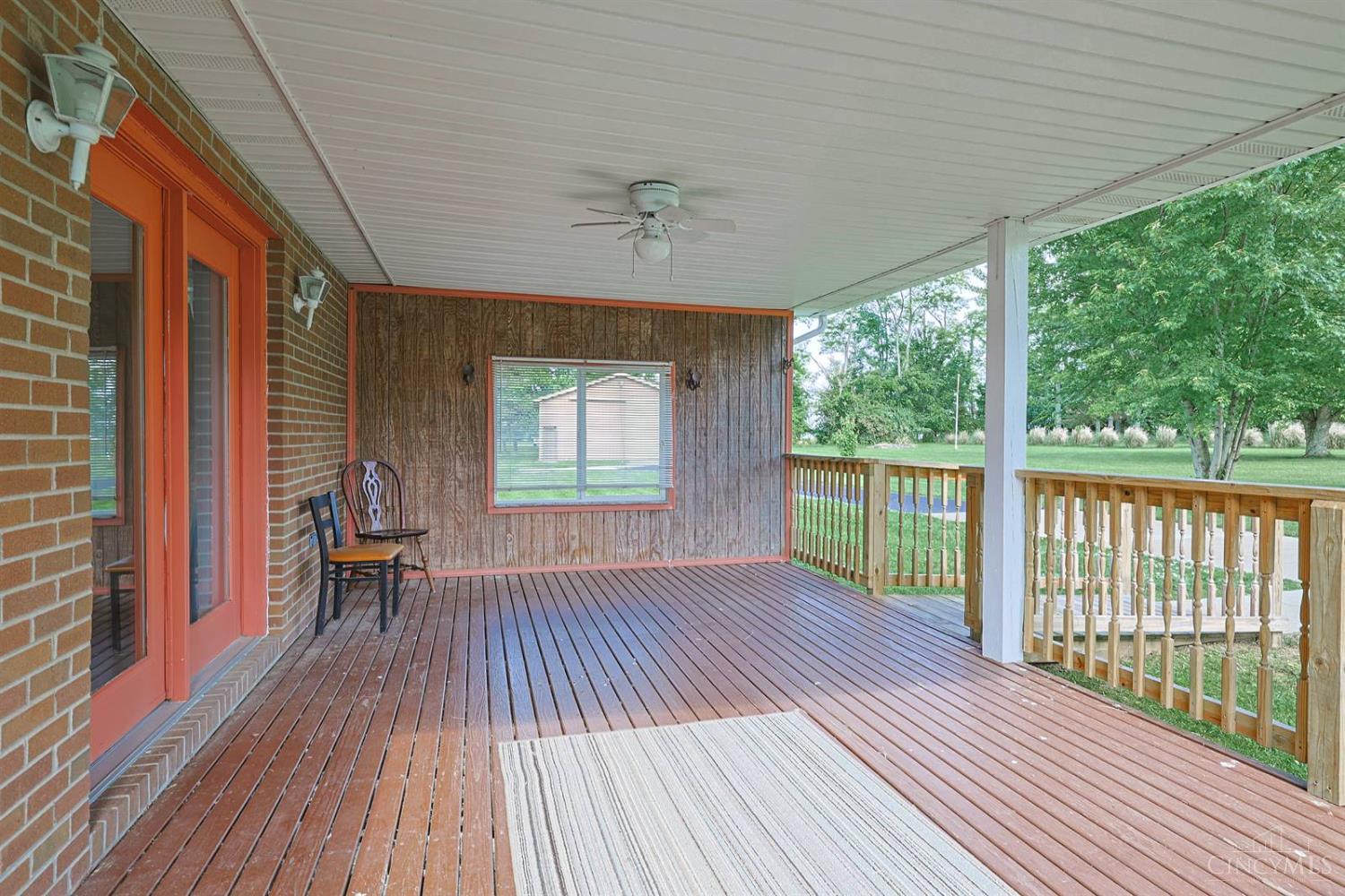 4617 Graybill Road Georgetown, OH 45121 - Photo 36 of 58 This Extra Large, Covered Rear Porch Offers Space For Fun Gatherings and Relaxing. This Is A Fantastic Back Porch!