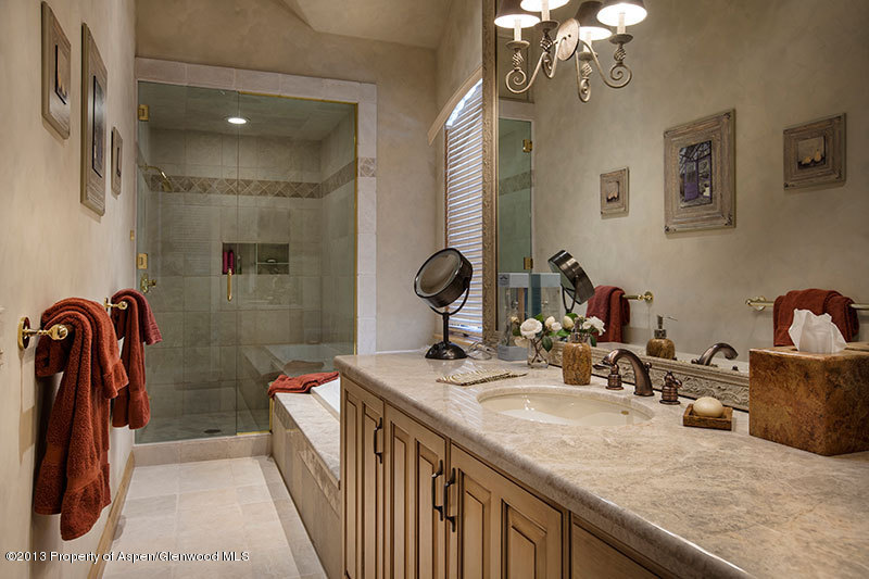 572 Diamond A Ranch Road Carbondale, CO 81623 - Photo 12 of 27 a bathroom with double vanity sinks and a mirror