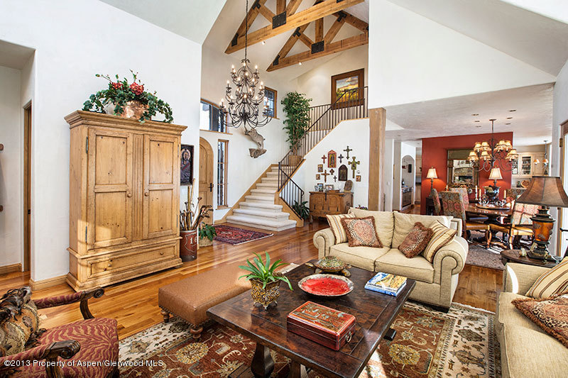 572 Diamond A Ranch Road Carbondale, CO 81623 - Photo 8 of 27 a living room with furniture and a floor to ceiling window