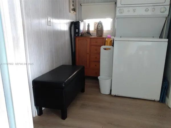 a room with a washer and dryer