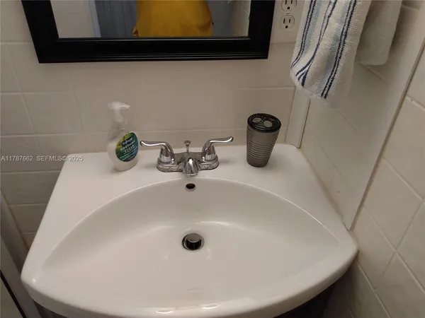 a bathroom with a sink
