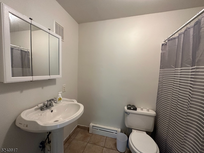 213 Sand Shore Road Budd Lake, NJ 07828 - Photo 16 of 26 a bathroom with a sink a toilet and a mirror