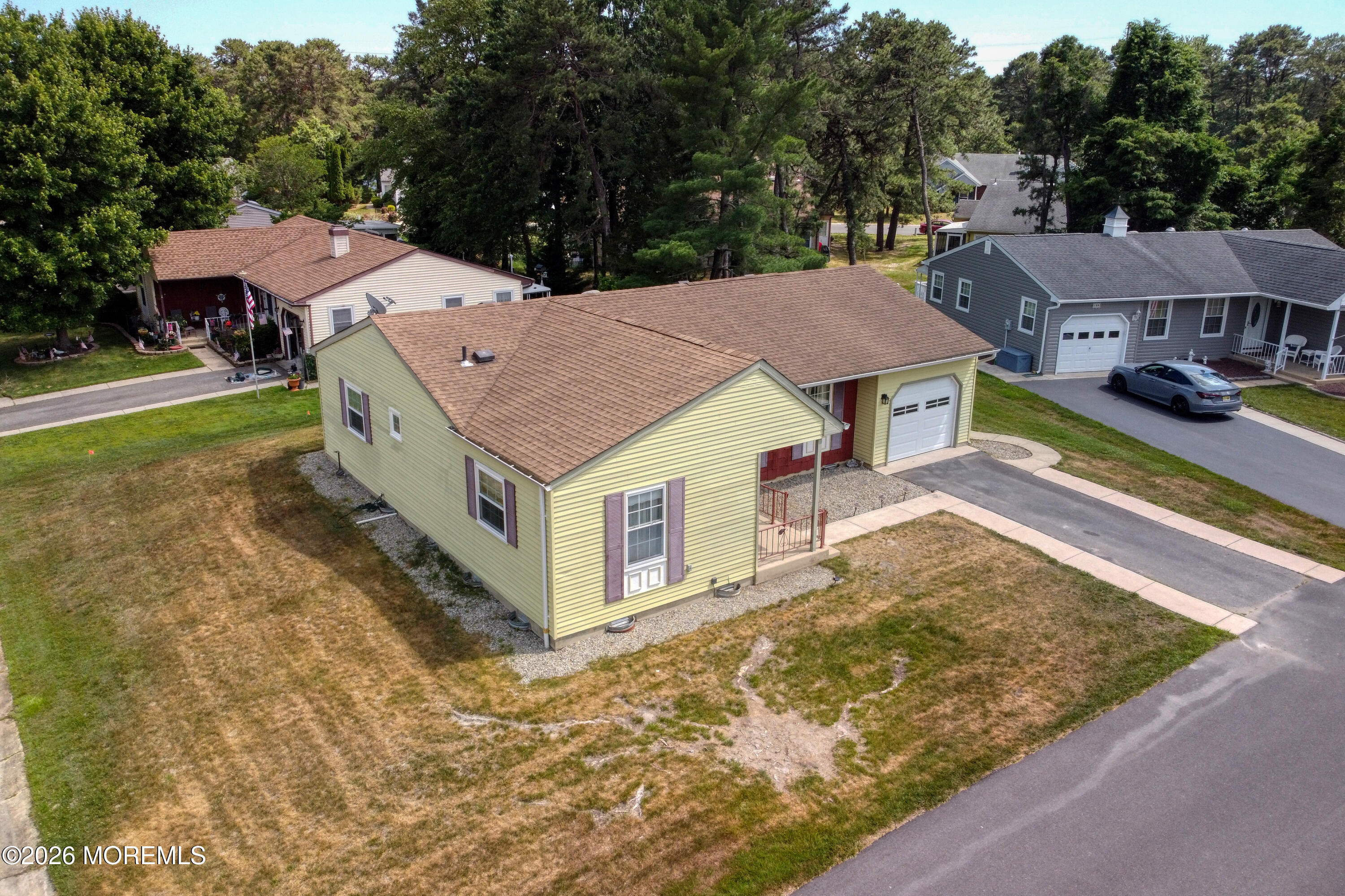 108 Sunset Road Whiting, NJ 08759 - Photo 21 of 27 Side Aerial View 108 Sunset Rd
