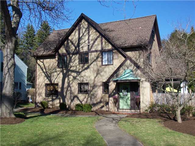 124 Landing Road South Brighton, NY 14610 - Photo 1 of 1 Exterior Front. Handsome Tudor stucco exterior...B