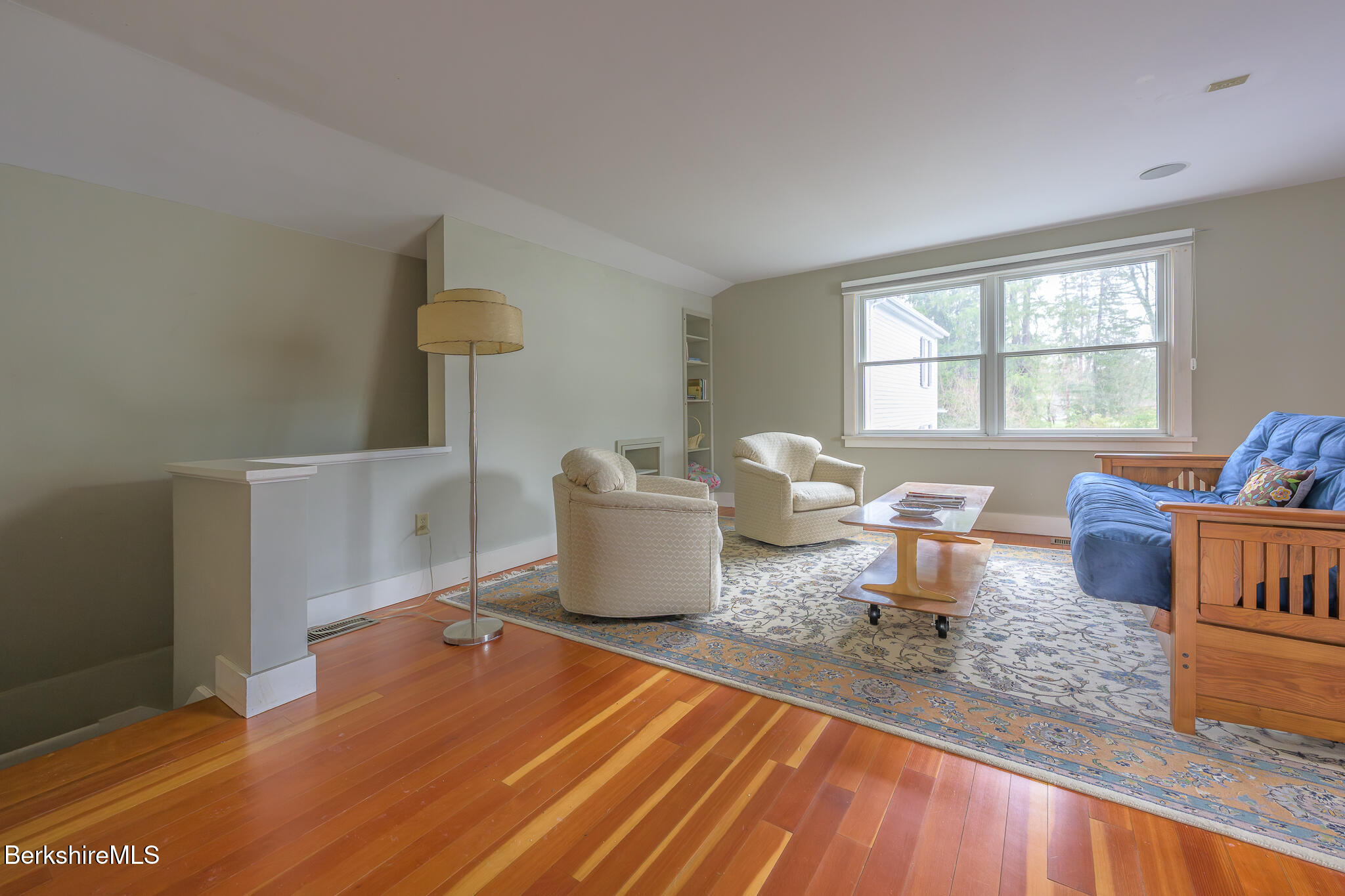11 Sergeant Street Stockbridge, MA 01262 - Photo 45 of 52 a living room with furniture a rug and a window