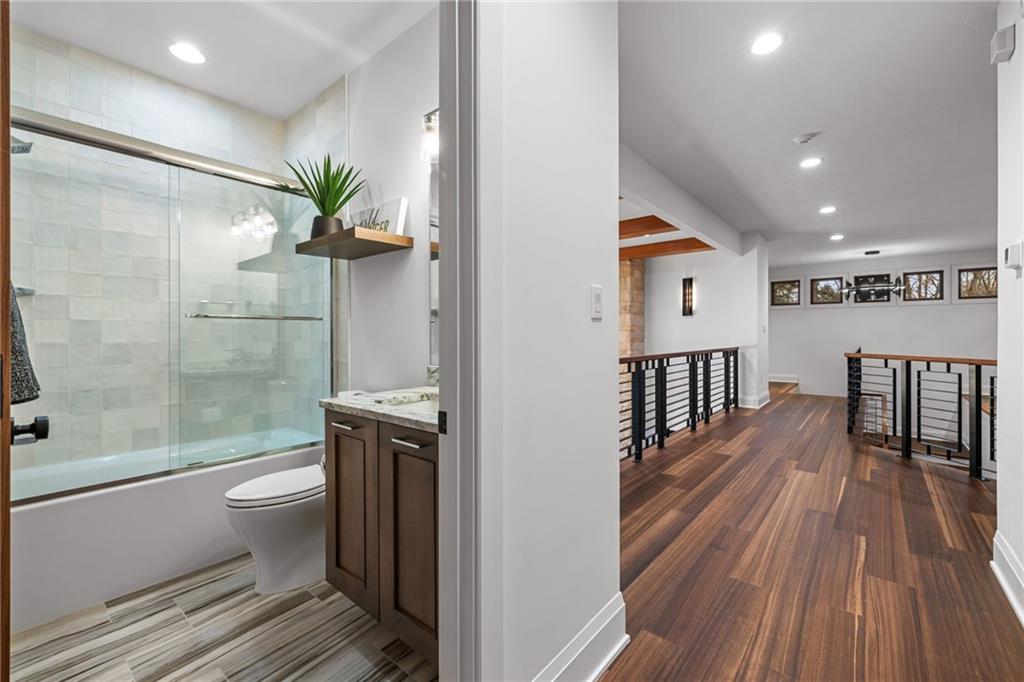 10485 Grubbs Road Wexford, PA 15090 - Photo 34 of 50 Rutt cabinetry at the upper hall bath and Armina Stone Thunder White countertops.