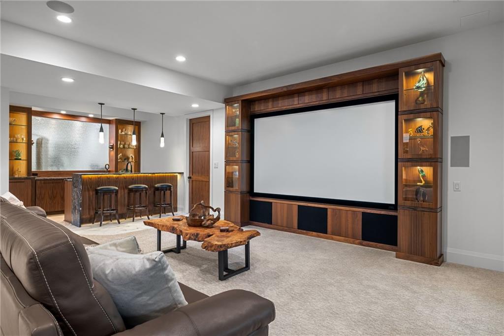 10485 Grubbs Road Wexford, PA 15090 - Photo 40 of 50 120-inch rear-projection theater screen!