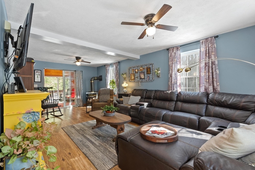 112 Baldwinville State Road Winchendon, MA 01475 - Photo 11 of 42 a living room with furniture and a flat screen tv