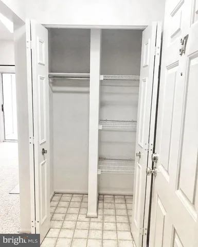 a view of closet area